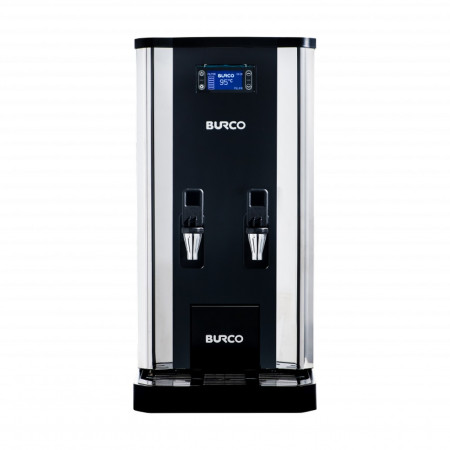 Burco Autofill 20 Litre Twin Tap Water Boiler with Filtration Front View