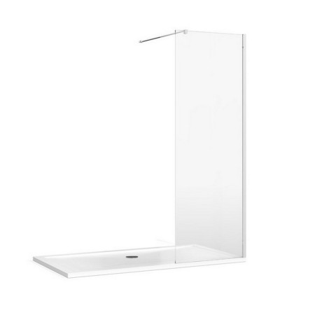 Burlington 8 Recess 655mm Wetroom Panel in Chrome