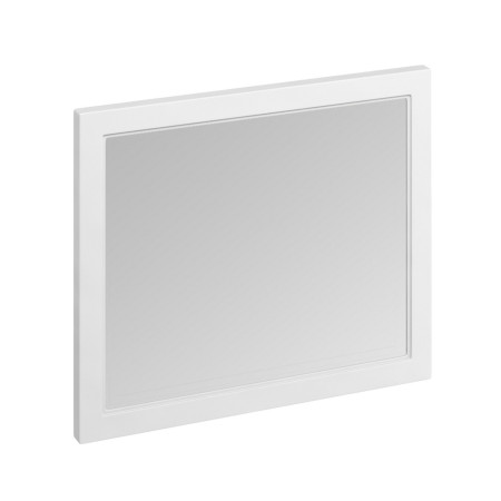 Burlington 900mm Matt White Framed Bathroom Mirror