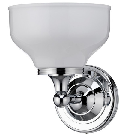 ELBL11 Burlington Arcade Round Light with Chrome Base and Cup Frosted Glass Shade (2)