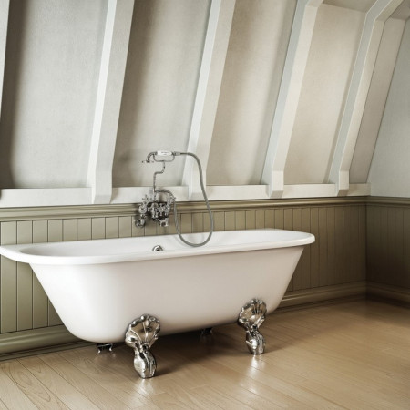 T12D Burlington Avantgarde Back to Wall Traditional Bath 1750mm Lifestyle