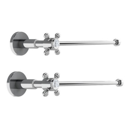 Burlington Basin Taps Shut Off Valves Pair Chrome