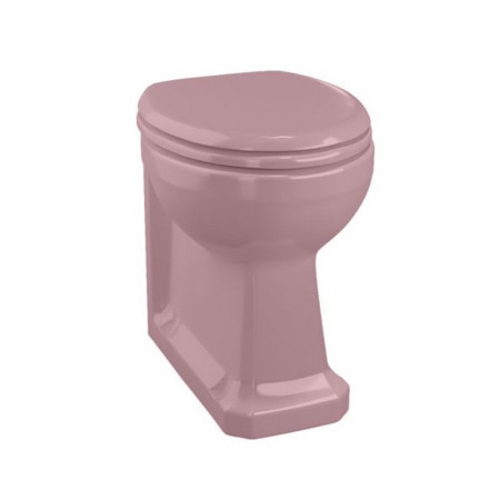 P14PINK Burlington Bespoke Confetti Pink Back to Wall WC Pan