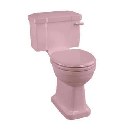 P5PINK/C1PINK Burlington Bespoke Confetti Pink Close Coupled WC with 520 Lever Cistern (1)