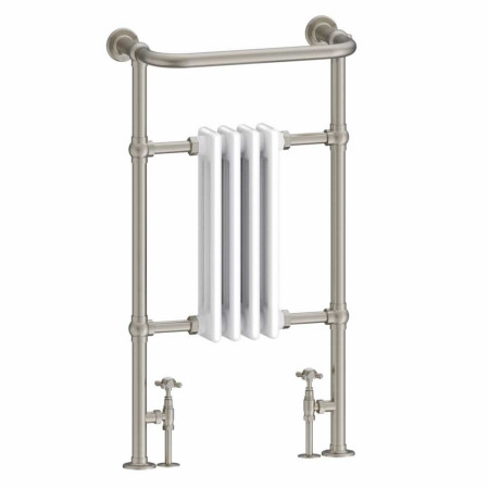 Burlington Bloomsbury Brushed Nickel Towel Radiator