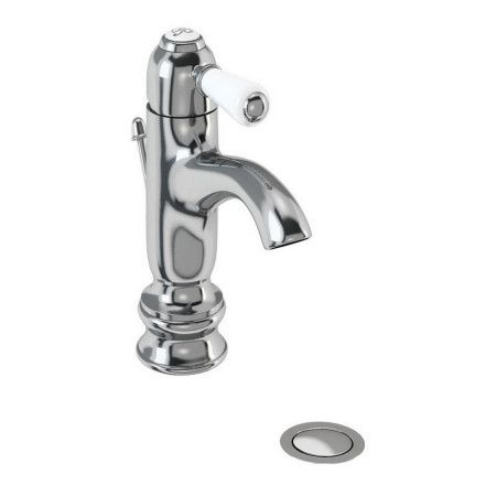 CHR22 Burlington Chelsea Regent Curved Basin Mixer with Pop Up Waste