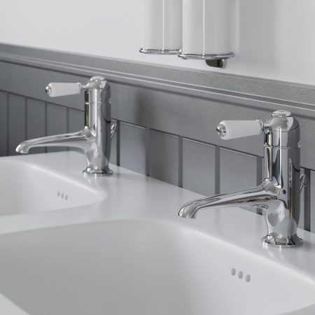CH19 Burlington Chelsea Straight Basin Mixer without Waste Lifestyle