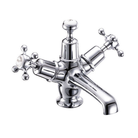 Burlington Claremont Basin Mixer with Click Clack Waste in Chrome