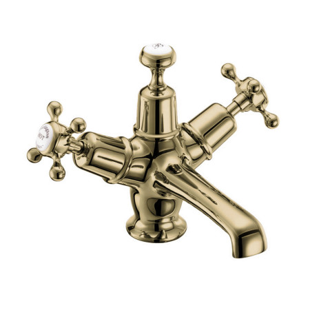 Burlington Claremont Gold Basin Mixer with Click Clack Waste