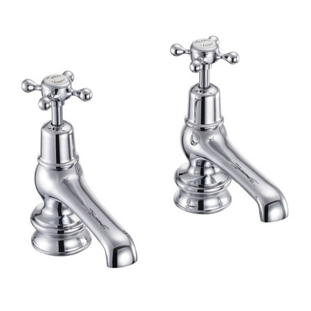 Burlington Claremont Regent Chrome 5 Inch Basin Taps