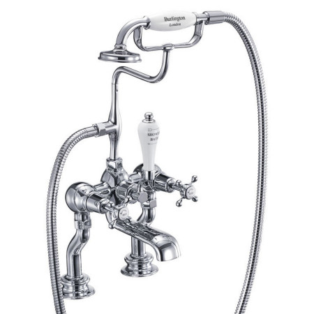 Burlington Claremont Regent Deck Mounted Bath Shower Mixer