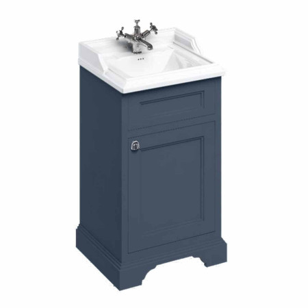 Burlington Classic 500mm Cloakroom Vanity Unit With Basin - Blue