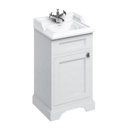 Burlington Classic 500mm Cloakroom Vanity Unit with Basin in Matt White