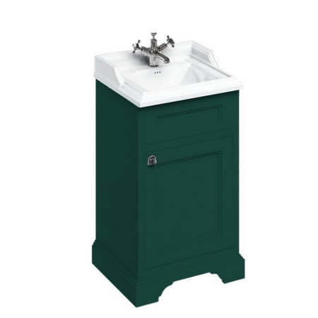 Burlington Classic 500mm Cloakroom Vanity Unit with Basin in Matt Green