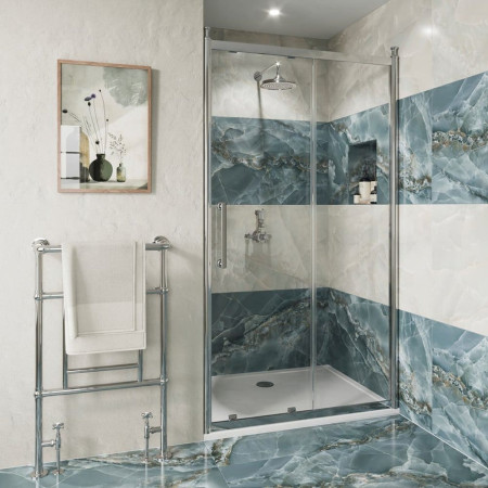 Burlington Classique 1700mm Sliding Shower Door in Chrome