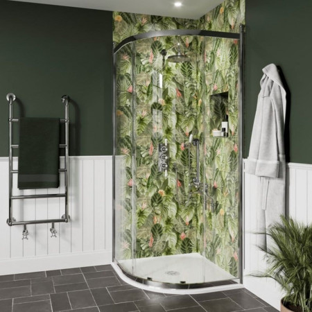 Burlington Classique 800mm Chrome 1 Door Quadrant Shower Enclosure
