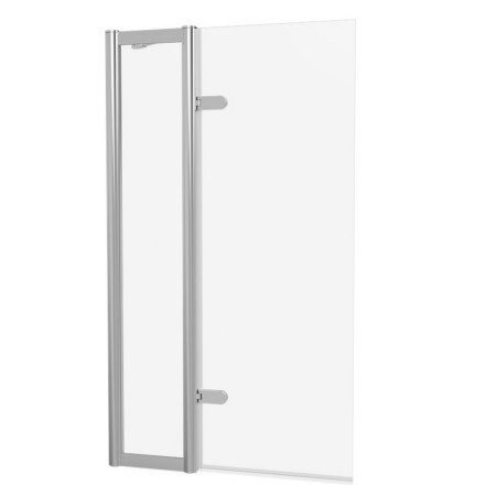 Burlington Classique Chrome 850mm Hinged Inline Bath Screen