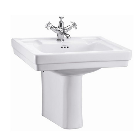 Burlington Contemporary 580mm Basin with Semi Pedestal