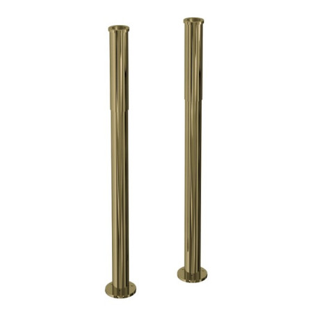 Burlington Decorative Pipe Shrouds Pair Gold