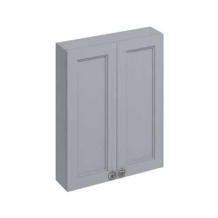 Burlington Double Door Wall Unit - 600mm - Classic Grey
