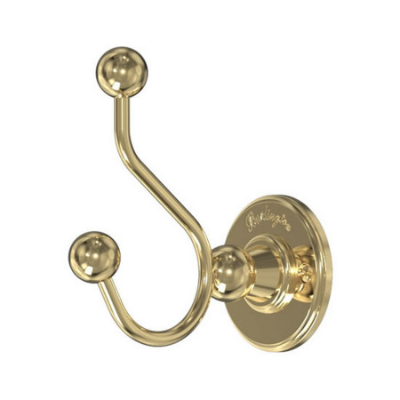 Burlington Double Robe Hook Gold
