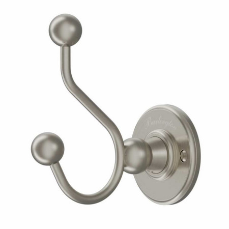 Burlington Double Robe Hook in Brushed Nickel