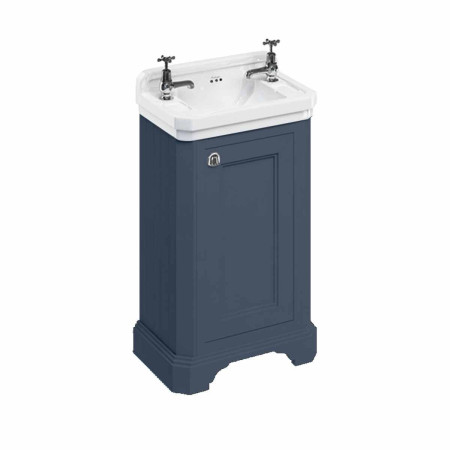 Burlington Edwardian 510mm Cloakroom Vanity Unit & Basin in Blue