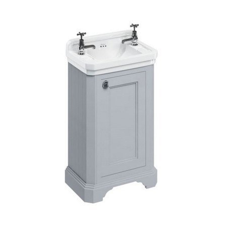 Burlington Edwardian 510mm Cloakroom Vanity Unit & Basin in Classic Grey