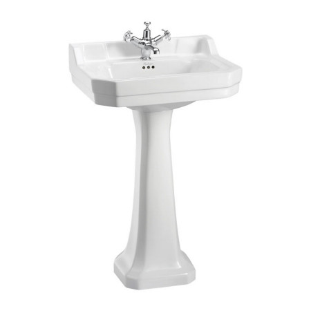 Burlington Edwardian 560mm Basin with Regal Full Pedestal