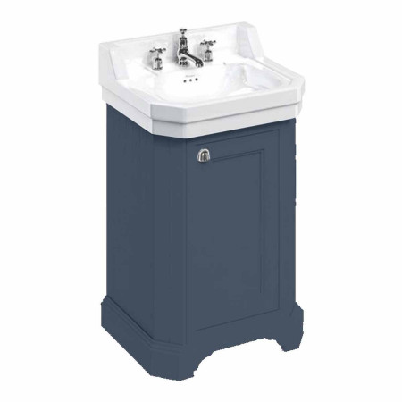 Burlington Edwardian 560mm Cloakroom Vanity Unit with Basin in Blue