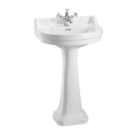 Burlington Edwardian Round 560mm Basin and Regal Pedestal