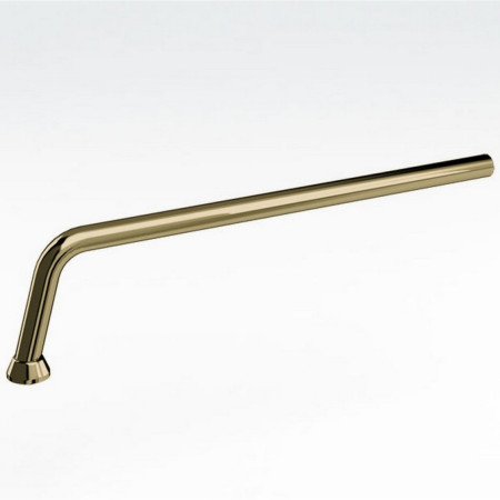 Burlington Exposed P Trap 800mm Connection Pipe in Gold