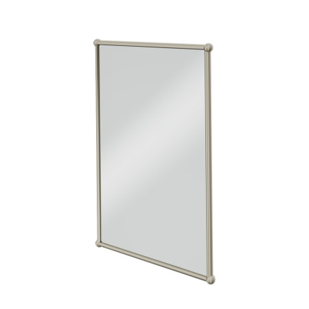 Burlington Framed 500 x 700mm Rectangular Mirror in Brushed Nickel