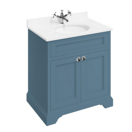 Burlington Freestanding 750mm Vanity Unit with Basin in Blue