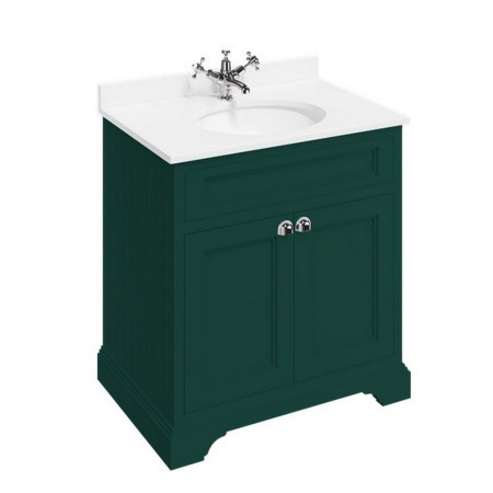 Burlington Freestanding 750mm Vanity Unit with Basin in Matt Green