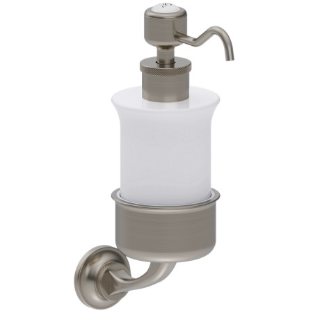 Burlington Guild Brushed Nickel Ceramic Soap Dispenser