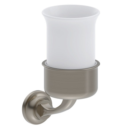 Burlington Guild Brushed Nickel Ceramic Tumbler Holder