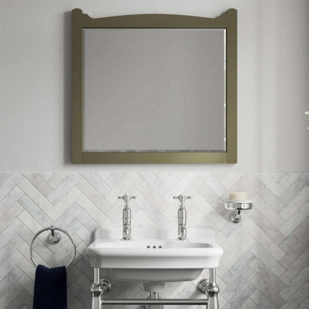 GU6057CG Burlington Guild Carlyle Green 600mm Traditional Bathroom Mirror Lifestyle