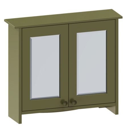 Burlington Guild Carlyle Green 650mm Traditional Bathroom Mirror Cabinet