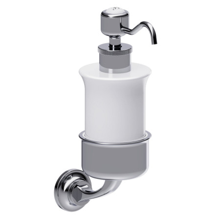 Burlington Guild Chrome Ceramic Soap Dispenser