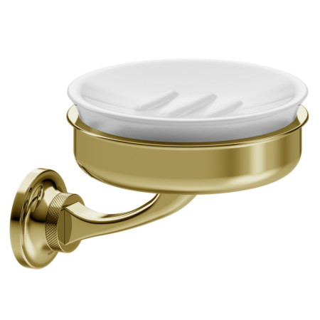 Burlington Guild Gold Ceramic Soap Dish