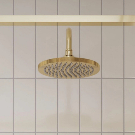 GUSHOWERPACKSQ2G Burlington Guild Gold Concealed Thermostatic Shower Valve with Fixed Head Lifestyle