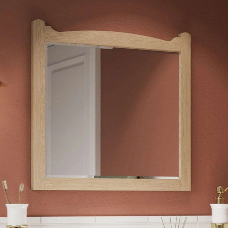 GU6057LOK Burlington Guild Light Oak 600mm Traditional Bathroom Mirror Lifestyle