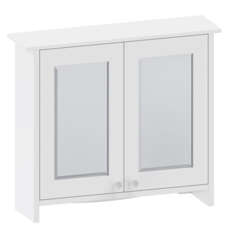 Burlington Guild Varley White 650mm Traditional Bathroom Mirror Cabinet