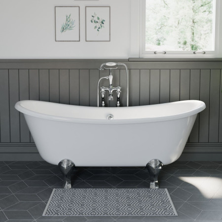 KE15QT Burlington Kensington Deck Mounted Bath Shower Mixer Lifestyle