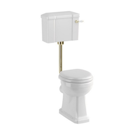 Burlington Low Level Standard WC with 520 Lever Cistern and Gold Flush Pipe