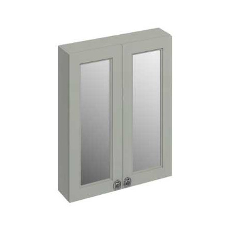 Burlington Mirrored Double Door Wall Unit - 600mm - Dark Olive