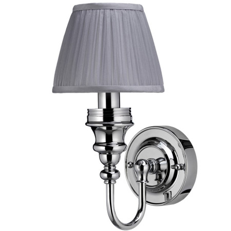 ELBL25 Burlington Ornate Light with Chrome Base and Chiffon Silver Shade (2)