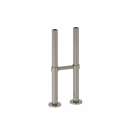 Burlington Pipe Shroud with Horizontal Support Bar in Brushed Nickel