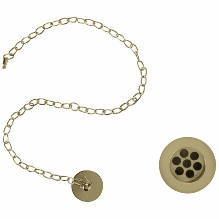 Burlington Plug and Chain Basin Waste Slotted in Gold